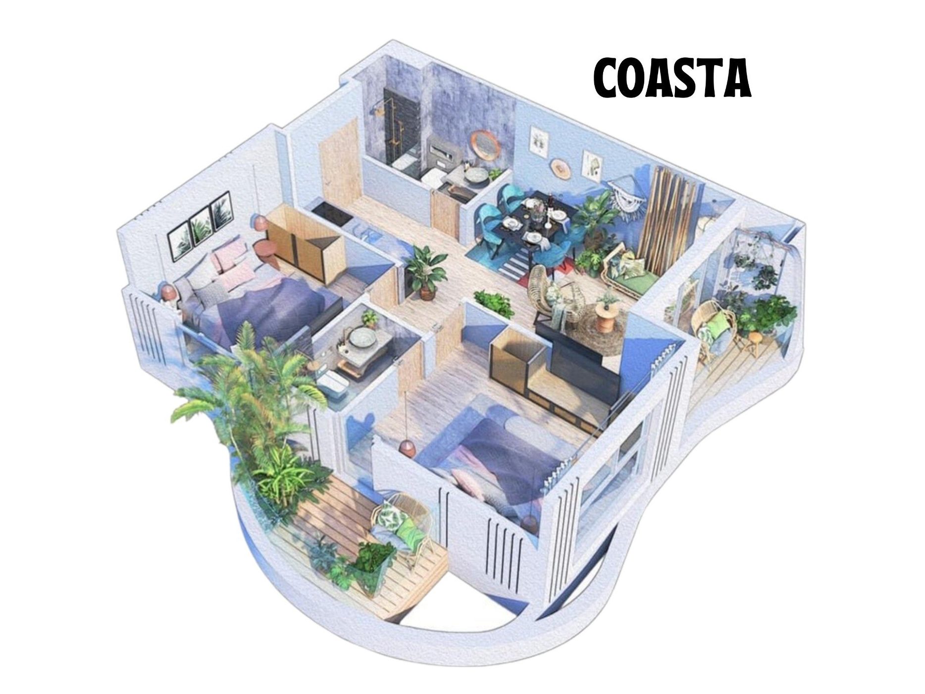 3D Tropical The 5way - Coasta